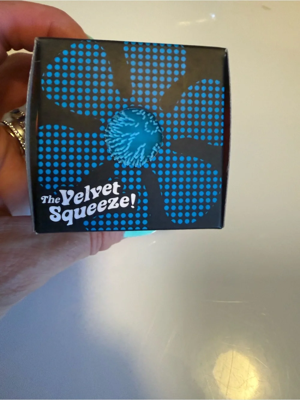 NeeDoh Fuzz Ball - Blue (Flower Power)
